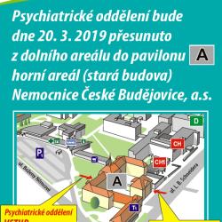 Mapa přesunu psychiatrického oddělení