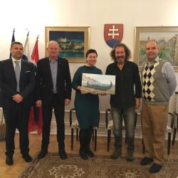 Projekt byl představen i na velvyslanectví Slovenské republiky v Norsku. Zdroj: Studio Kubinsky