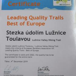 Značka „Leading Quality Trails Best of Europe".