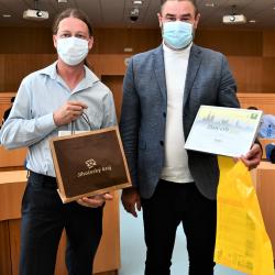 Krajské kolo Jihočeského kraje Zlatý erb 2020. Kategorie obce: třetí místo: Pištín