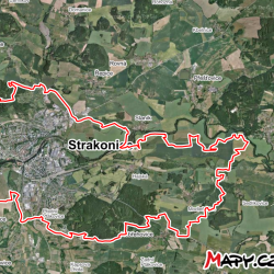 Strakonice - aplikace Mapy.cz.