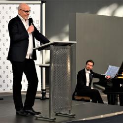Zahájení výstavy Malevič-Rodčenko-Kandinskij a ruská avantgarda moderoval Marek Vašut.