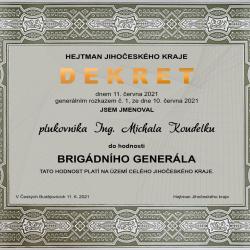 Jmenovací dekret.