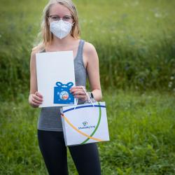 Magdaléna Zajícová, která skončila na třetím místě v rámci Jihočeského kraje naběhala 436 kilometrů a chodí na Střední zdravotnickou školu v Jindřichově Hradci.