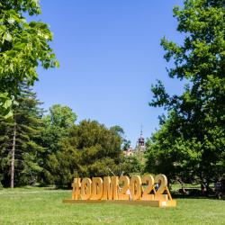 3D nápis v olomouckých Smetanových sadech poutá na ODM.