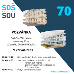 SOŠ a SOU Kaplice.