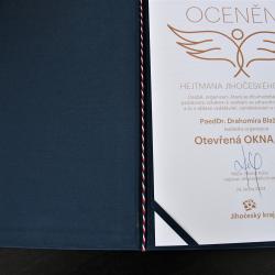 Cenu Anděl 2023 za pozitivní přístup ke zdravotně postiženým získala Otevřená OKNA.