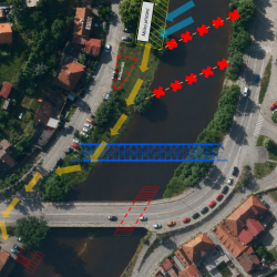  Uzavření řeky.