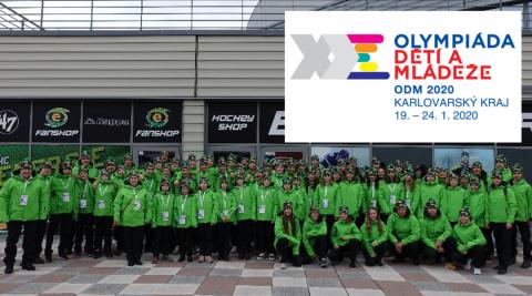 Jihočeský výprava na deváté Zimní olympiádě dětí a mládeže.