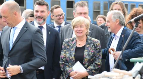 Hejtmanka Stráská k rekonstrukci vlakového nádraží v Českých Budějovicích: Odkaz našich předků si péči zaslouží.