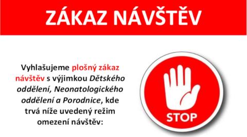 Nemocnice České Budějovice a Nemocnice Prachatice vyhlašují plošný zákaz návštěv