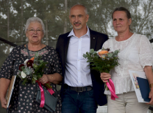 Albrechtice nad Vltavou slavily Zlatou stuhou krajský titul Vesnice roku 2022.