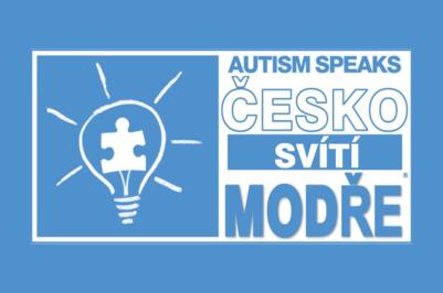 Česko svítí modře - logo