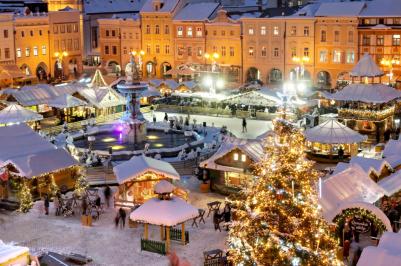 Vánoční čas na jihu Čech. České Budějovice. Foto JCCR.
