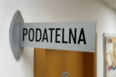 Dočasné přestěhování podatelny Krajského úřadu Jihočeského kraje.