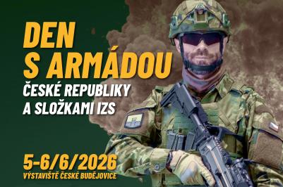 Výstaviště České Budějovice bude ve dnech 5. a 6. června 2026 hostit akci „Den s Armádou České republiky a složkami integrovaného záchranného systému“. Návštěvníky čekají dva dny plné dynamických ukázek, vojenské techniky, prezentací bezpečnostních složek i doprovodného programu pro veřejnost.